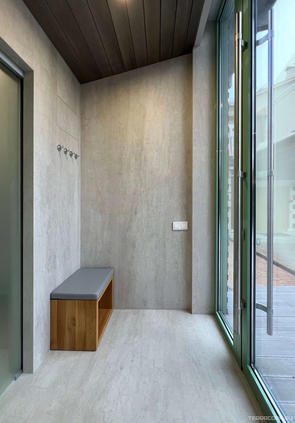 Керамогранит Laminam Rus I Naturali Pietre Pietra Di Savoia Perla Bocciardato 3,5 mm 100x300 Белый, фото 2