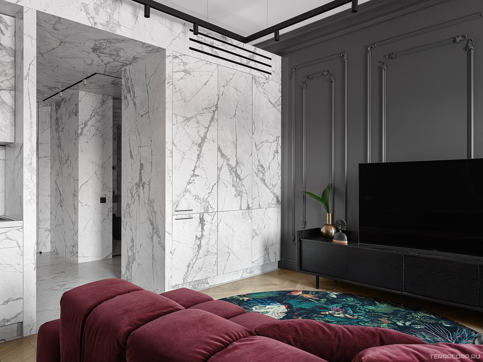 Керамогранит Laminam I Naturali Marmi Invisible White 5,6 ХХ 100x300 Белый, фото 1
