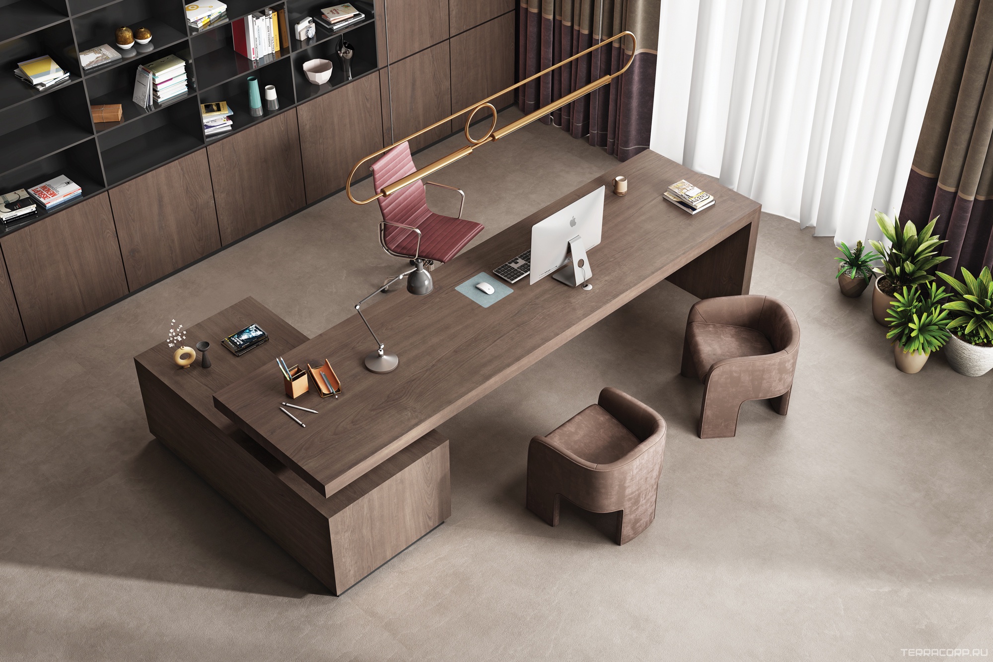 Керамогранит Exterior Ceramica Arch Rock Collection Teak Brown Milagro Mat 15 mm 80x300 Коричневый, фото 1
