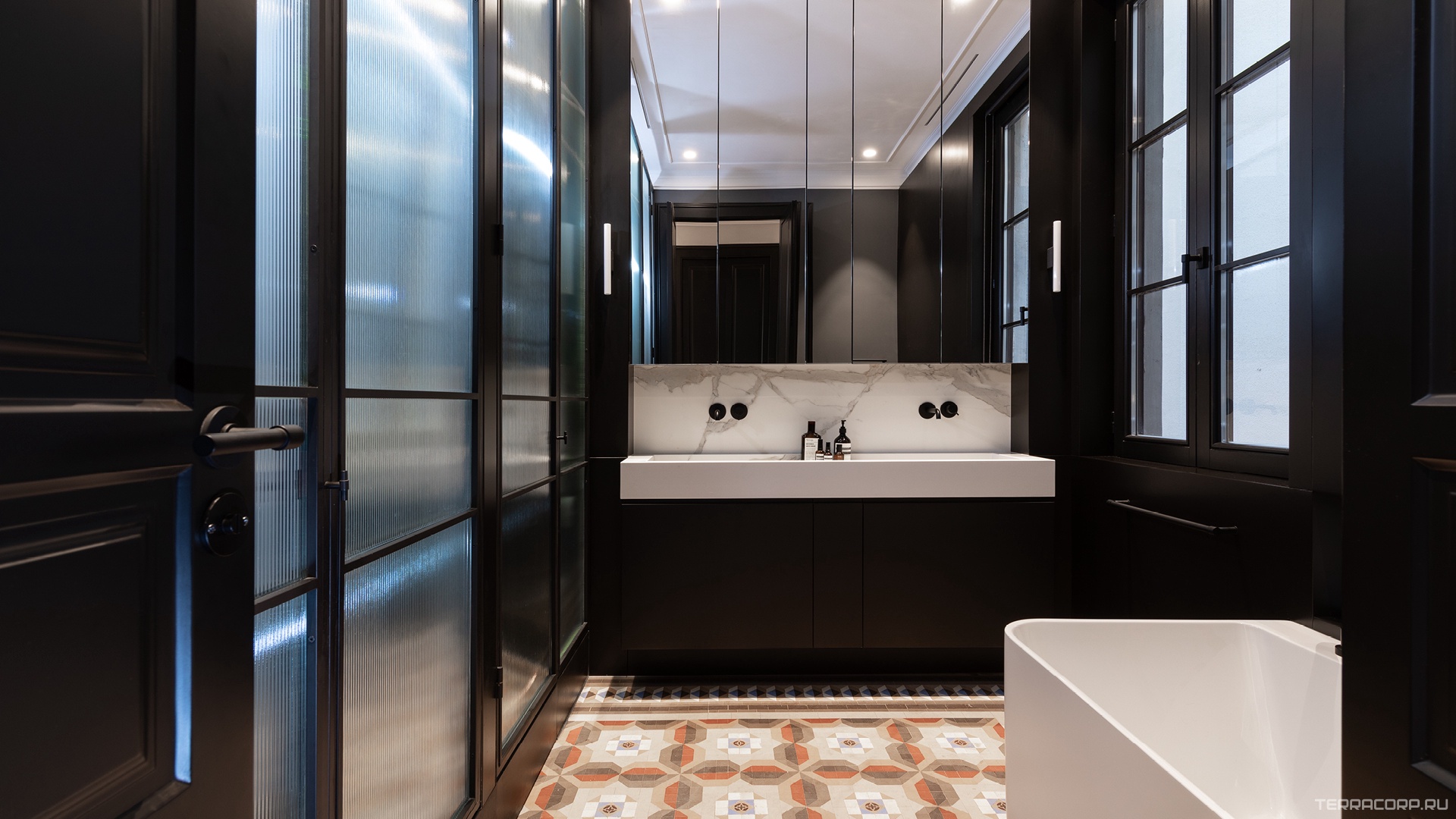 Керамогранит Laminam I Naturali Marmi Calacatta Michelangelo Lucidato 5.6 mm 100x300 Белый, фото 1