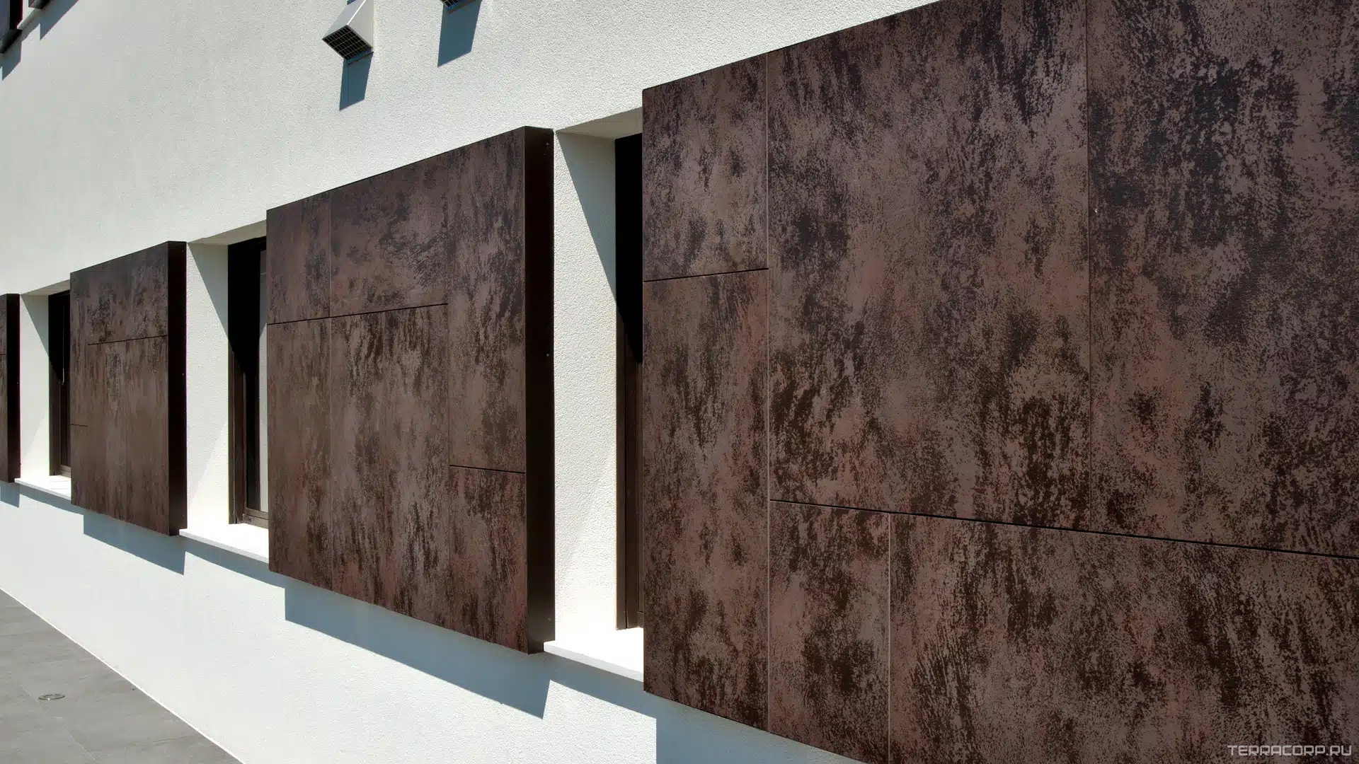 Керамогранит Laminam Rus Oxide Moro 5,6 mm 100x300 Коричневый, фото 3
