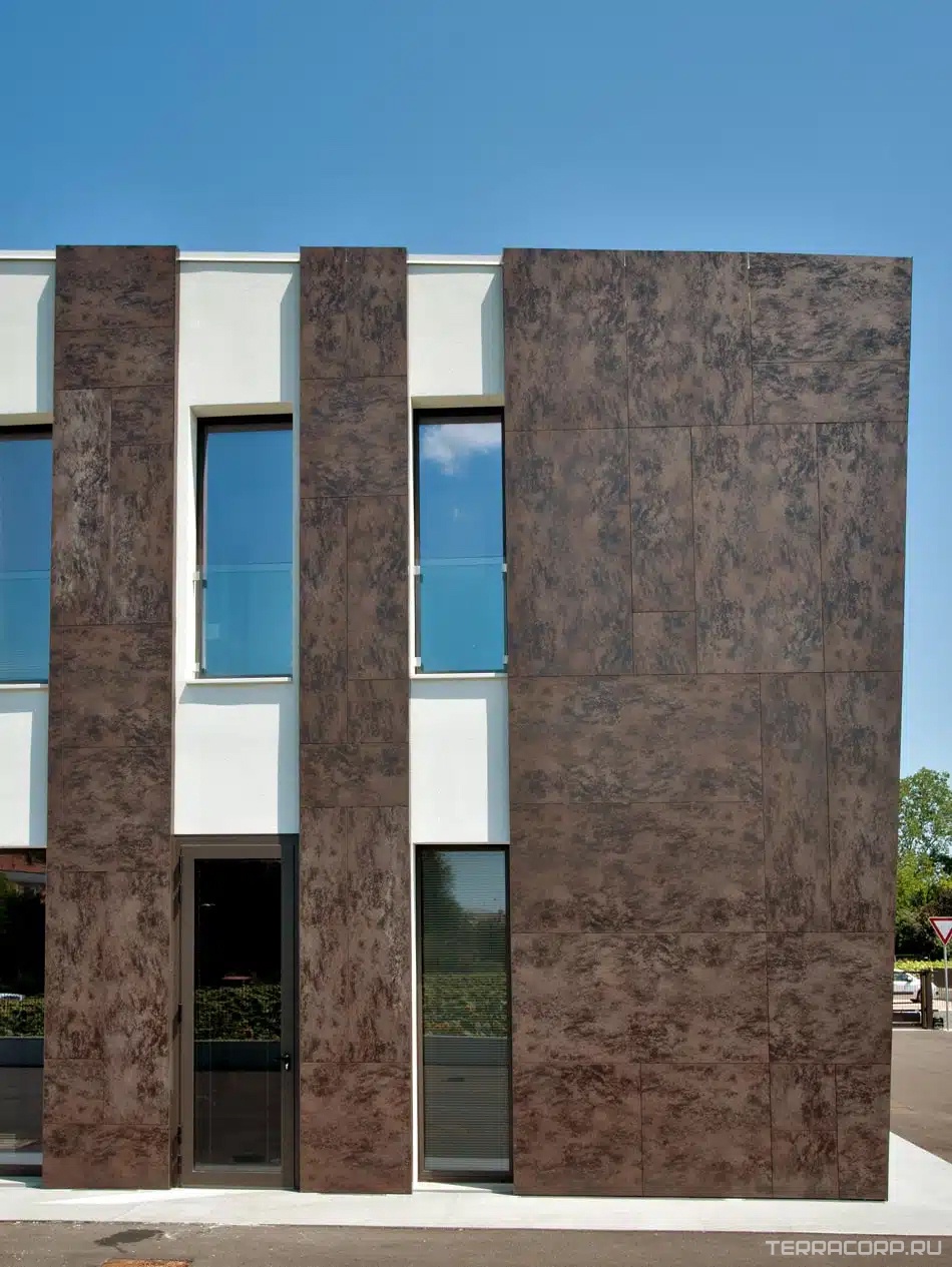 Керамогранит Laminam Rus Oxide Moro 5,6 mm 100x300 Коричневый, фото 4