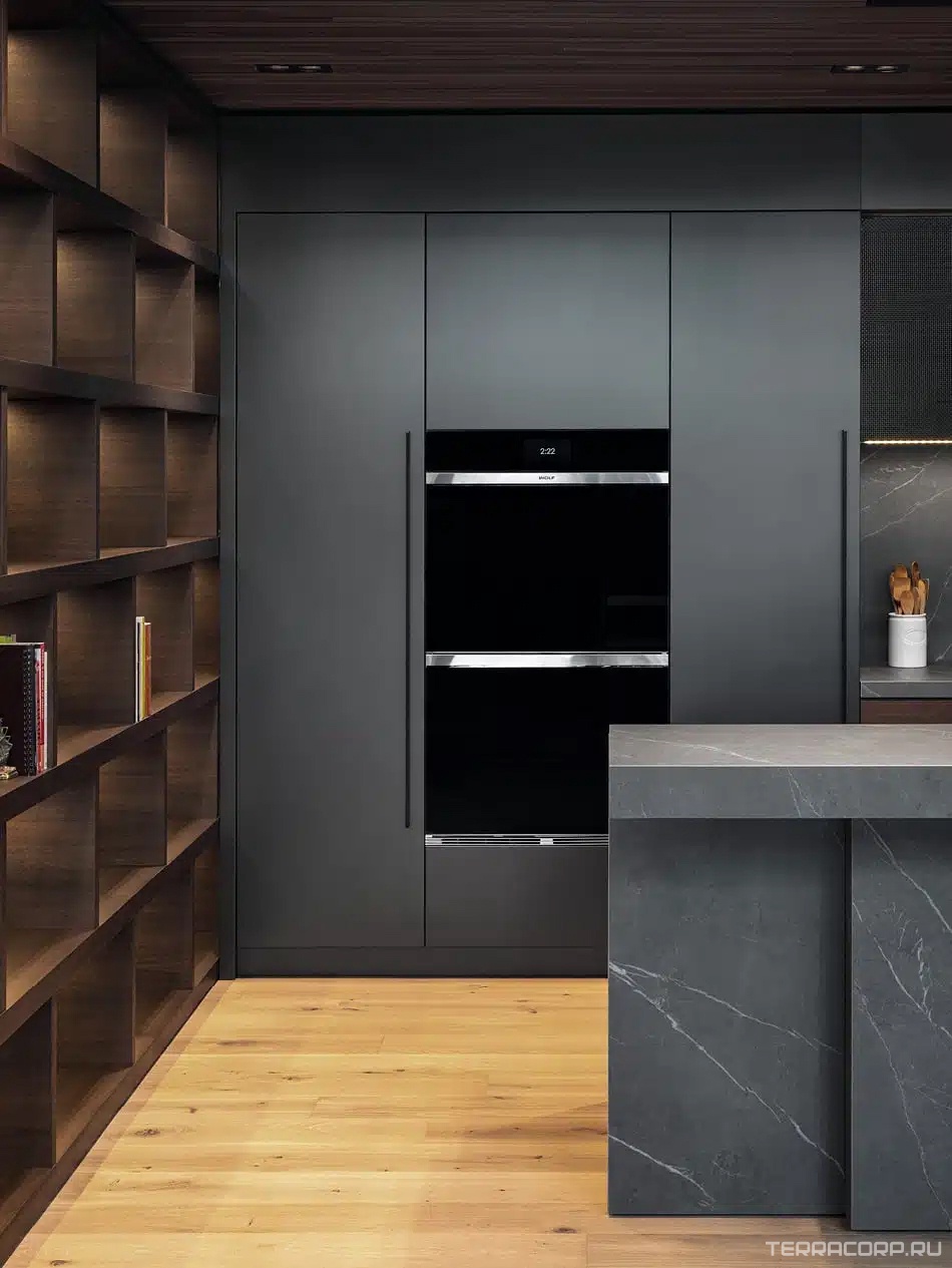 Керамогранит Laminam Rus I Naturali Pietre Pietra Grey Bocciardato 5.6 mm 100x300 Серый, фото 3