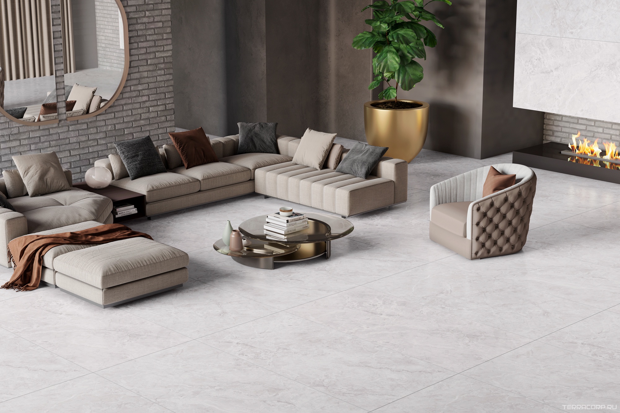 Керамогранит Alpas Euro Premium Marble XL Alabana Bianco Luxe Satin 80x160 Белый, фото 1