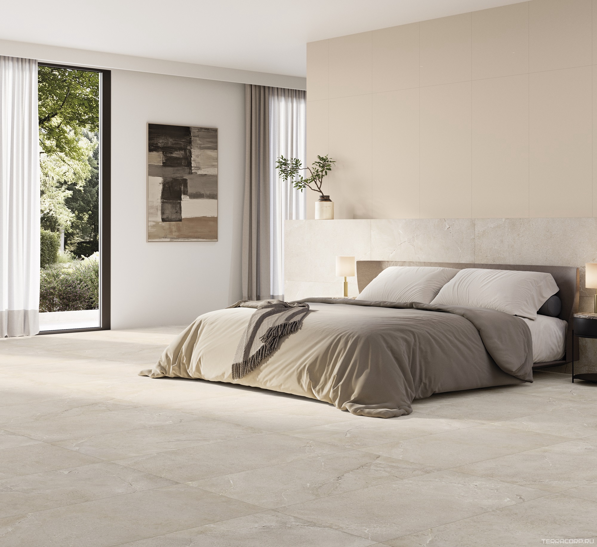 Керамогранит Dado Ceramica New Stone Daino 60x120 Бежевый, фото 1