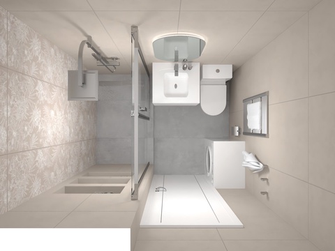 Душевая комната Kerama Marazzi Таделакт дизайн