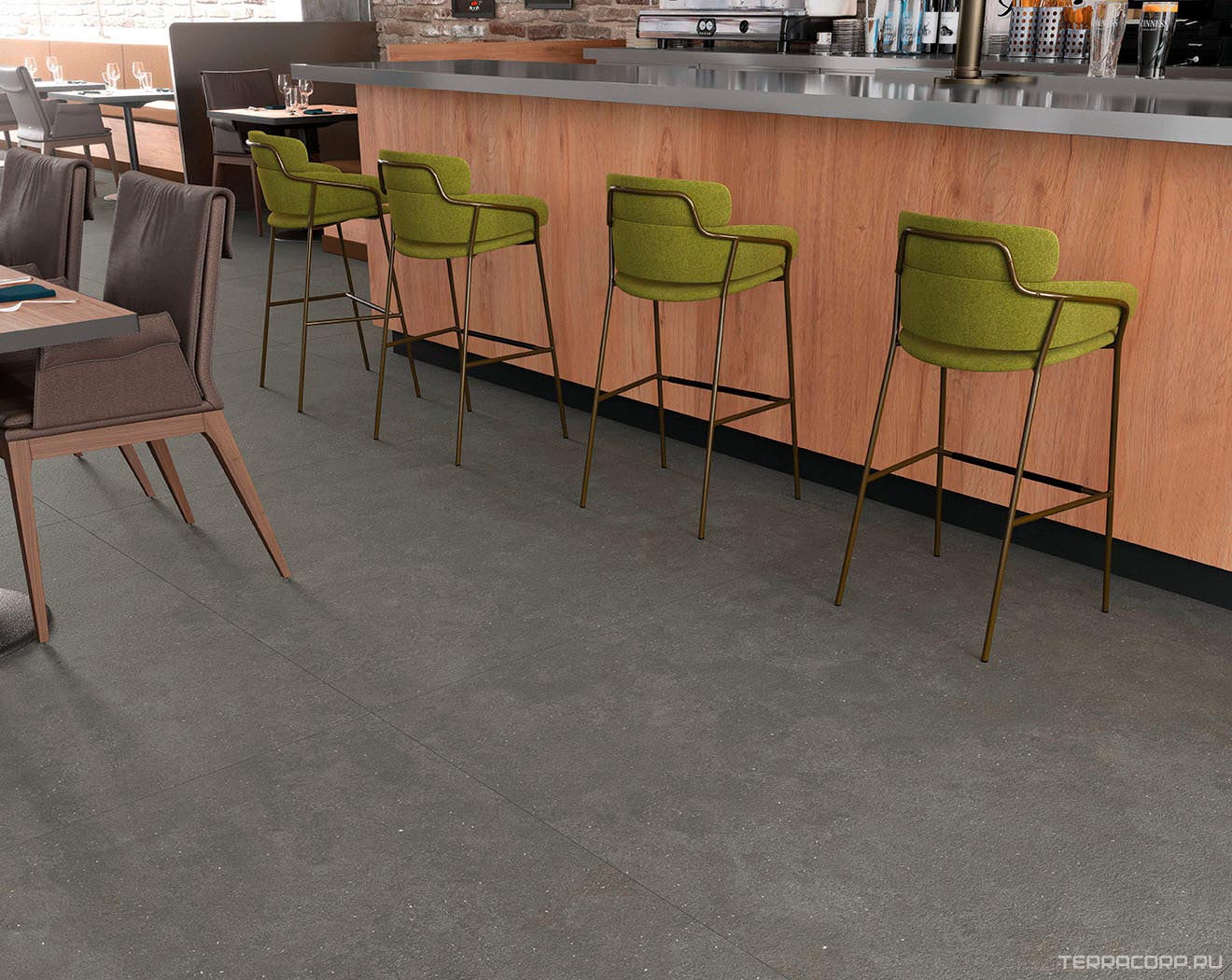 Керамогранит Janye Slab SandStone Moon Spot str 6 mm 120x270 Коричневый, фото 1