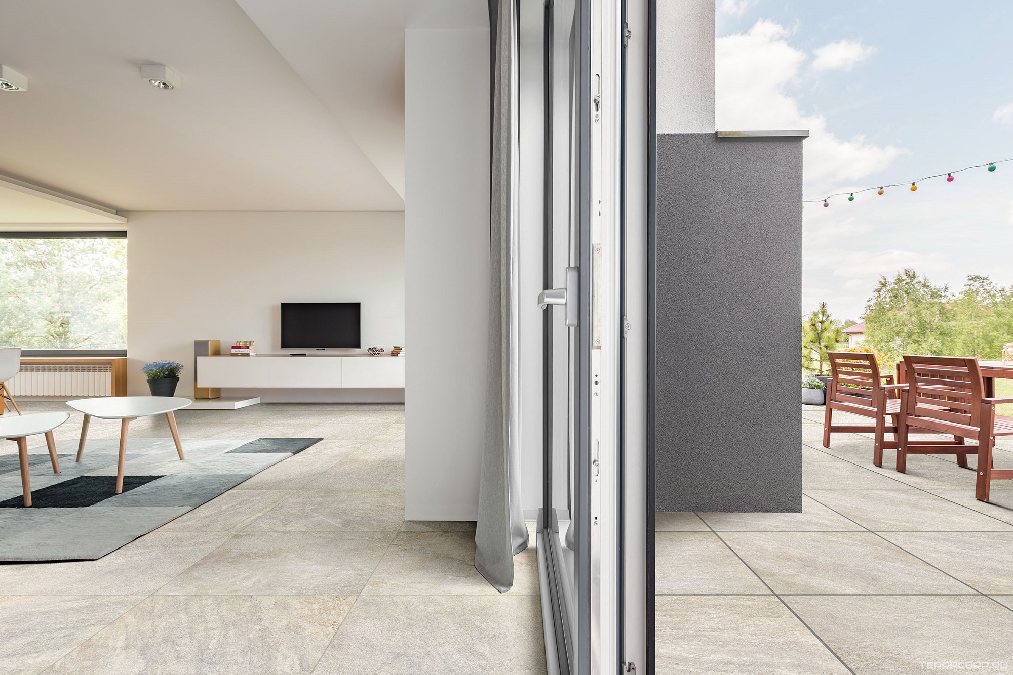 Керамогранит Ceramica Rubiera Outdoor 4.0 Scout White 20 mm 60x60 Белый, фото 1