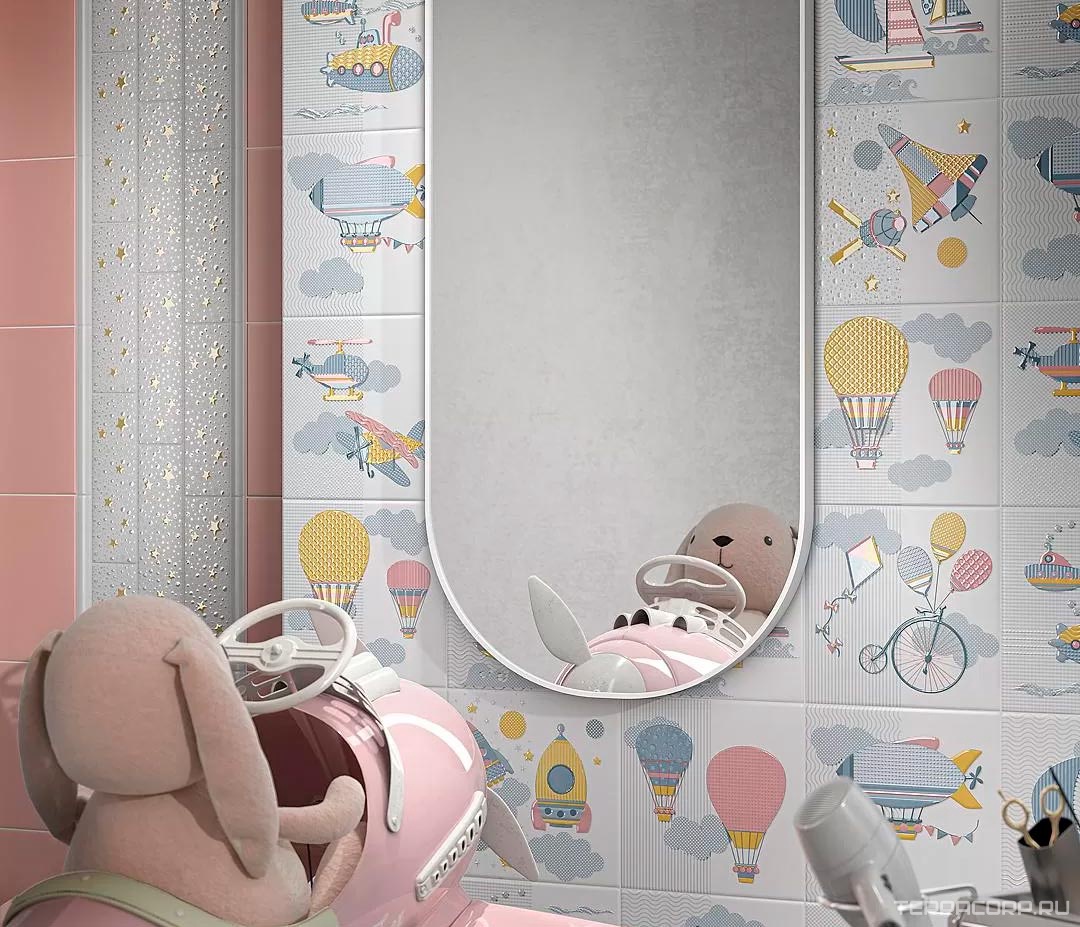 Керамическая плитка Kerama Marazzi Бон Вояж Декор Велосипед 20х20 Комбинированный, фото 4