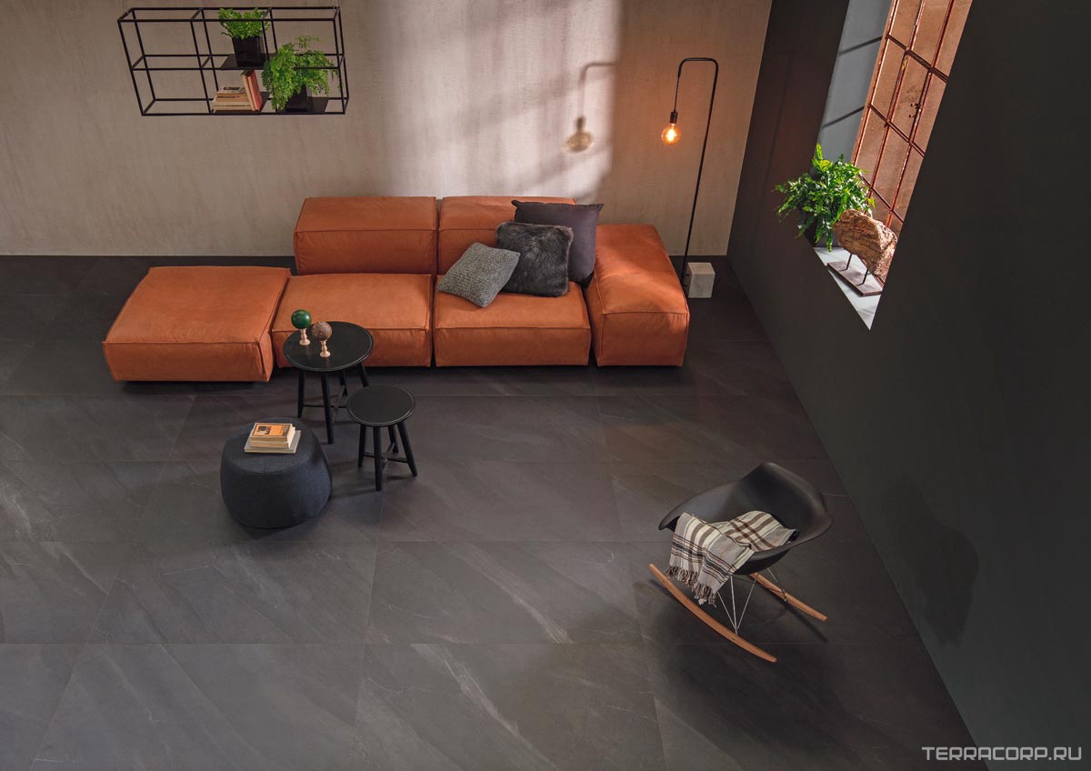 Керамогранит Leonardo 65 Parallelo 65PRL 12N RM 60x120 Черный, фото 1