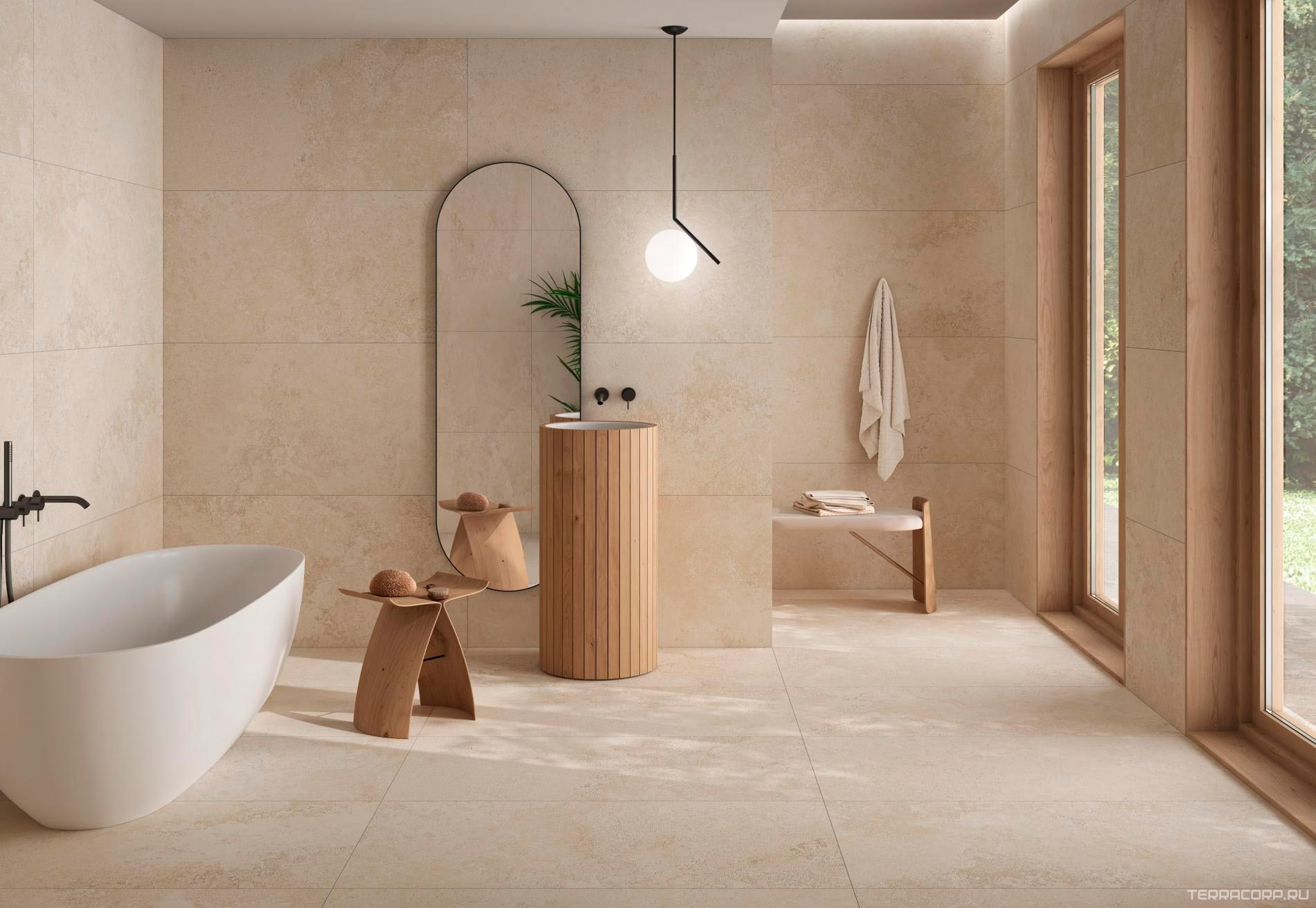 Керамогранит Pamesa Pietra Di Rapolano Sand 120x120 Бежевый, фото 1