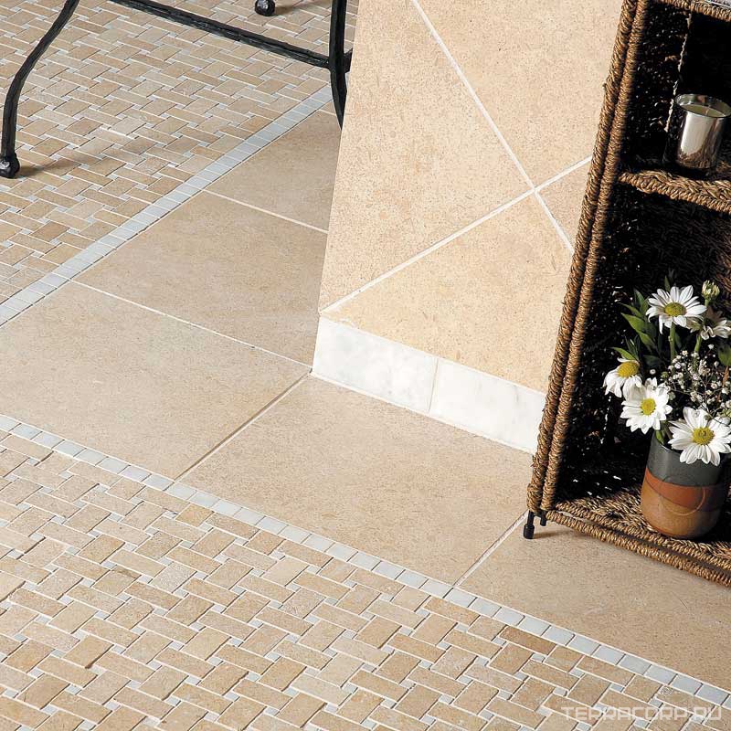 Мозаика Tureks Mosaic Seashell honed basketweave 1x2 30.5X30.5X1 Бежевый, фото 3