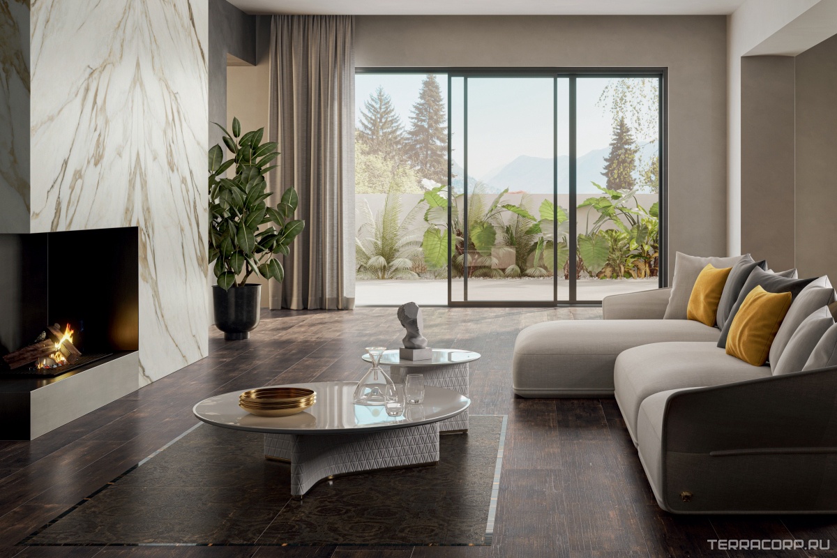 Керамогранит Versace Eterno Brown 26.5x180 Коричневый, фото 1