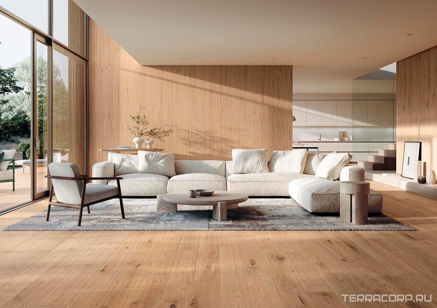 Керамогранит Atlas Concorde Italy Log Icon Oak Line mat 6mm 120x278 Бежевый, фото 1