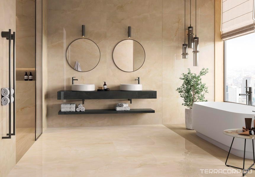 Керамогранит Atlas Concorde Italy Marvel Onyx Alabaster Lapp. 60x120 Бежевый, фото 1