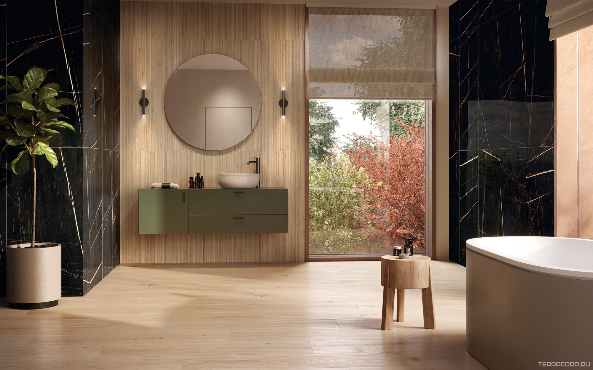 Керамогранит Sichenia Gruppo Ceramiche S.p.A P_Arkett Linz Satin 20x120 Коричневый, фото 1