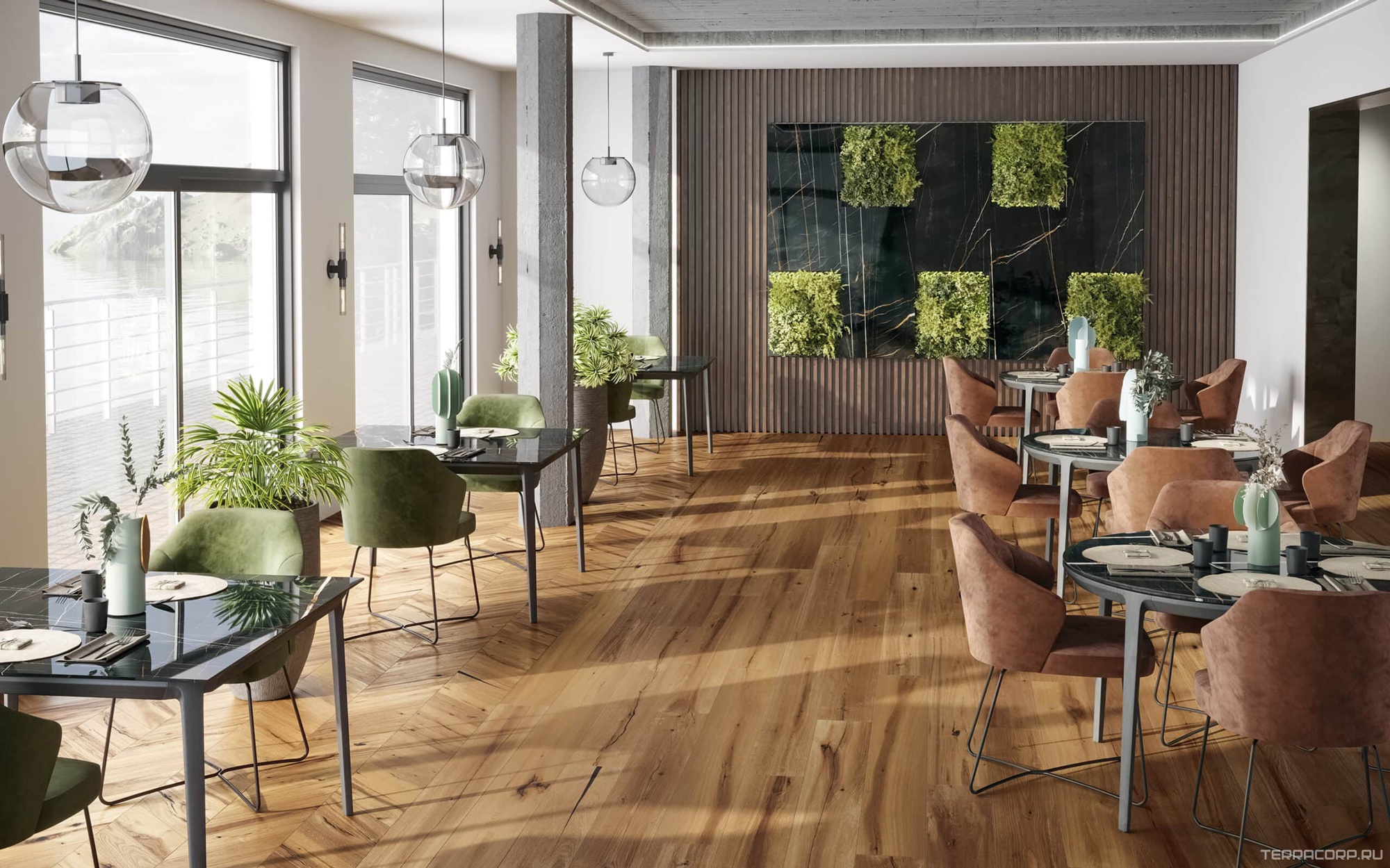 Керамогранит Sichenia Gruppo Ceramiche S.p.A P_Arkett Graz Satin 20x120 Коричневый, фото 2