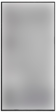 Зеркало КЗСК, 100х50 см, на профиле вертикального крепления, БЕЗ подсветки, ZZ