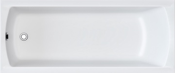 Ванна прямоугольная "MODERN" 170х70 см акриловая, без каркаса, слива-перелива, цвет белый
