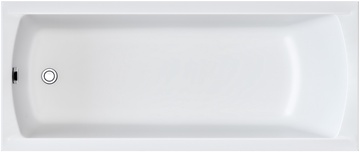 Ванна прямоугольная"Modern" 170x75 см акриловая, без каркаса, слива-перелива, панели, цвет белый ZZ