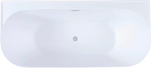 Ванна 1700x780хh600мм, пристенная, интегрированный слив-перелив, д/к цв.хром в компл., (акрил цв.белый), Priority 3 ZZ