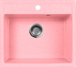 Мойка кухонная AquaGranitEx M-56 розовая| 50x56x20