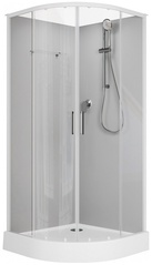 Passion EVO Задние стенки 900х900 мм цвет-серый, профиль-белый ZZ