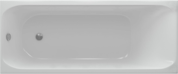 Акриловая ванна Акватек Альфа 150x70x51 см, слив слева, фронтальная панель (экран) и каркас в коплекте, ZZ