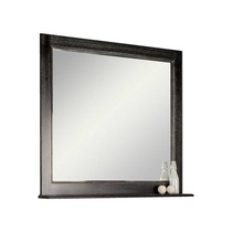 Зеркало Жерона 105 1035*920*130мм, БЕЗ светильников, цвет черное серебро, крепеж в комплекте ZZ