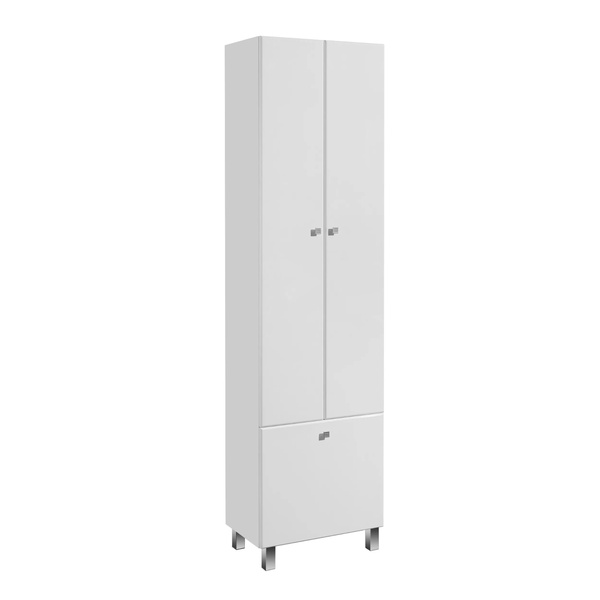 Шкаф-колонна, двустворчатый Симпл 540*2020*337 мм, с б/к, цвет белый ZZ товар