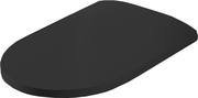 Сиденье для унитаза, с микролифтом, (цв. matt black, петли цв. хром), Monet