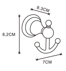 Крючок одинарный  ELVIA, цв. золото ZZ