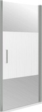 Дверь для душа Пандора 1000х h1850 мм (стекло "ТРОСТНИК", профиль хром, универс. правая/левая) XX