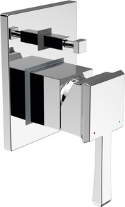 Смеситель для душа, встраиваемый в стену, с переключателем, (цв.хром), Mille ZZ