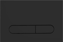 Кнопка двойного смыва для инсталляции подвесного унитаза, (цв.черный матовый), BelBagno Prospero