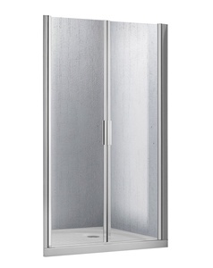 Дверь для душа, в нишу 1150(1125-1175)хh1900мм, 2-х створчатая, распашная, (стекло прозрачн.5мм, фурн.цв.хром), Sela ZZ
