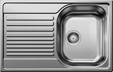 Мойка кухонная Blanco Tipo 45 S Compact сталь полированная| 50x78x17