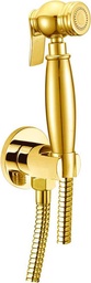 Гигиенический душ (лейка с кнопкой+шланг+держатель), золото ZZ