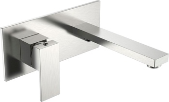 Смеситель встраиваемый для раковины Brushed Nickel, с внутренней частью, цв. матовая/ брашированная сталь ZZ