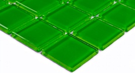 Green glass (25x25x4) ZZ 30x30