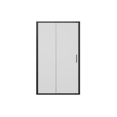 Душевая дверь в нишу Bravat Blackline, раздвижная, 120х200х59.7, стело прозрачное, профиль черный ZZ