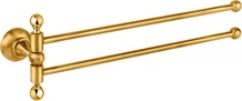 Полотенцедержатель двойной, поворотный, (цв.золото), Aphrodite ZZ