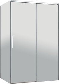 Душевой уголок 1100х1000х1950мм, правый/левый, (стекло прозрачное 8мм, фурнитура цв.хром), Duet Soft-M ZZ