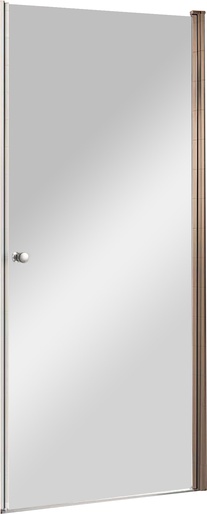 Дверь в нишу 700(692х705)хh1900мм, правая/левая, распашная, вход 620мм, (стекло прозр. 6мм, фурнит. цв.хром), Eco ZZ
