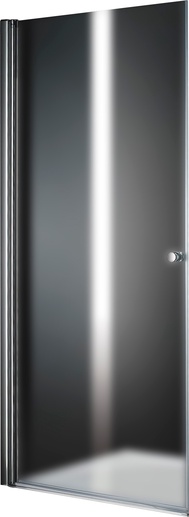 Дверь распашная в нишу 600хh1950мм, Левая, (стекло текстурное Punto 6мм, фурнит. цв.хром), Elena ZZ