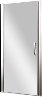 Дверь для душа, в нишу, 900х1900мм, петли слева, (профиль цв. хром, стекло 6мм прозрачное), Fontano ZZ