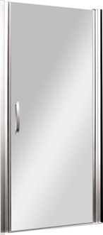 Дверь для душа, в нишу, 900х1900мм, петли справа, (профиль цв. хром, стекло 6мм прозрачное), Fontano ZZ