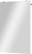 Душевая перегородка 900хh1950мм, для 2-х стороннего входа, (стекло прозрачное 8мм, поперечные кронштейны 750-1050мм, фурнит. цв.хром), Liberta ZZ
