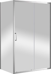 Душевой уголок 1300(1280-1320)х900(880-900)хh1950мм, прямоугольный, правый/левый, (стекло прозр.Idrorepellente 6мм, фурн.цв.хром), Molveno ZZ