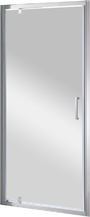 Дверь в нишу 900(870-920)хh1900мм, распашная, вход 643мм., правая/левая, (стекло прозр.Idrorepellente 6мм, фурн.цв.хром), Molveno ZZ